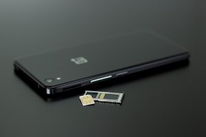 Smartphone mit SIM-Karte